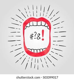 Teeth Vector, Mouth With Teeth, Loud Noises, Open Mouth, Marketing Strategy Social Media, Free Vector Art, Vector Art, Stock Illustration, Vector Free