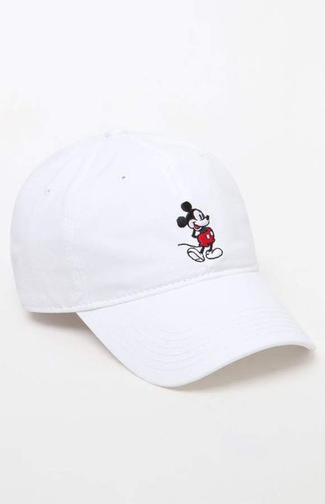 PacSun null Mickey Mouse Strapback Dad Hat Mickey Bucket Hat, Mickey Hat, Disney 2023, Mickey Mouse Hat, Disney 2024, Disney Fashion, Disney Character, White Hat, Disney Trip