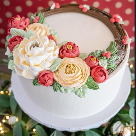 White Flower Cake, White Flower Cake Shoppe, Cake Decorating Designs, Cake Designs Birthday, Cute Cakes, Flower Cake, White Flower, Cake Designs, Cookie Decorating