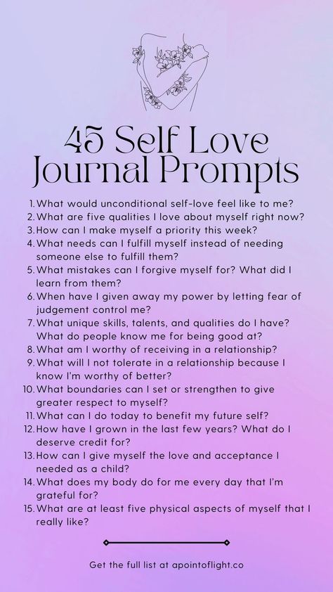 45 self love journal prompts Self Love Journal Prompts, Love Journal Prompts, Printable Gratitude Journal, Benefits Of Journaling, Mindfulness Journal Prompts, Self Love Journal, Feel Better About Yourself, Healing Journaling, Gratitude Journal Prompts