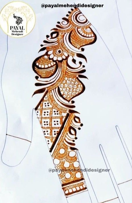 Arbic Mendhi Design Simple Easy, Half Hand Mehndi Design, Half Hand Mehndi, Elephant Art Drawing, Mehndi Practice, Mehndi Book, Simple Abaya Designs, Arabic Bridal Mehndi Designs, Mehndi Designs Arabic