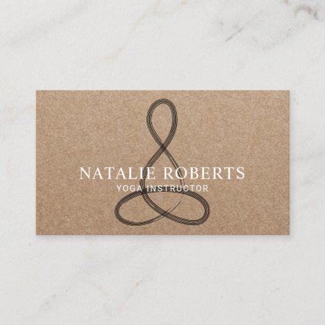 Meditation Logo, Yoga Branding Design, Kraft Business Cards, Yoga Drawing, Massage Logo, Yoga Branding, Yoga Business, Yoga Logo, Card Factory