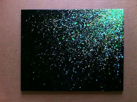 $60 Splatter Paint Canvas, Crayon Art, Simple Acrylic Paintings, Canvas Crafts, Pics Art, Paint Splatter, Diy Canvas, Diy Wall Art, Art Abstrait