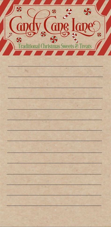 Printable Christmas Notepaper, Stationery: 56 Free Designs Christmas Papers Printable Free, Christmas Stationary Printable, Traditional Christmas Sweets, Christmas Writing Paper, Scrapbook Recipe, Elf Report Card, Christmas Recipe Cards, Scrapbook Recipe Book, Christmas Stationary