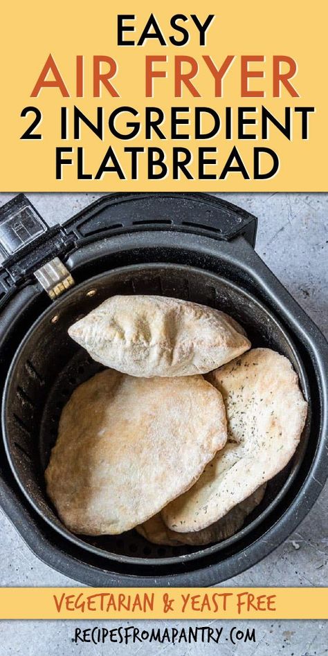 Air Fryer Flatbread, Flatbread Dough Recipe, Airfryer Food, Yogurt Flatbread, Flatbread Dough, Easy Flatbread Recipes, Grill Press, Friends Recipes, Flatbread Recipe