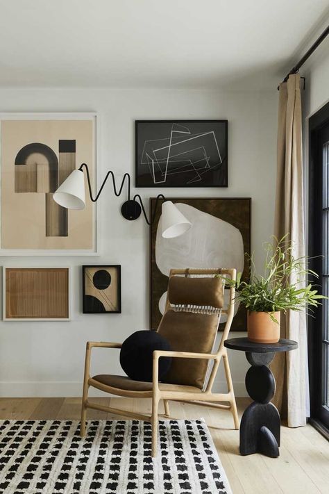 Bobby Berk’s Office Renovation in California featuring Marvin Ultimate windows and doors | Marvin Bobby Berk, 1970s Home, La Style, Traditional Office, Dining Room Seating, Spanish Style Home, Nate Berkus, Dining Nook, Arched Windows