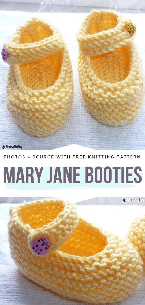 Cute Knitted Baby Booties Free Patterns - Free Crochet Patterns Knitted Baby Booties, Baby Booties Free Pattern, Quick Projects, Knit Baby Shoes, Baby Cardigan Knitting Pattern Free, Boots 2020, Baby Booties Knitting Pattern, Crochet Baby Shoes Pattern, Baby Booties Pattern