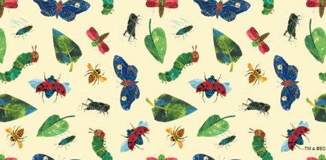 Eric Carle Wallpaper, Hungry Caterpillar Wallpaper, Eric Carle Art, Children's Book Week, Hungry Caterpillar Birthday, Favor Boxes Birthday, Fruit Birthday, Wallpaper Notebook, Random Images