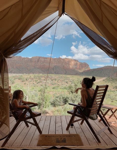 under canvas zion glamping review Honeymoon Usa, Under Canvas, Tents Camping, Honeymoon Cruise, Camping Inspiration, Luxury Camping, Camping Glamping, Camping Theme, Green Wedding Shoes