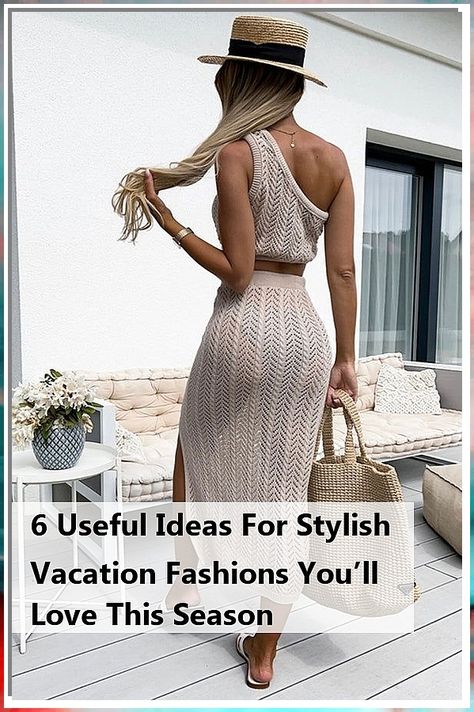 Discover 6 useful ideas for stylish vacation fashions you’ll love this season! Elevate your travel wardrobe with trendy outfits that blend comfort and style. From breezy beachwear to chic evening ensembles, our guide has everything you need to look fabulous on your getaway. Embrace vibrant colors, versatile pieces, and must-have accessories that make packing a breeze. Get ready to turn heads on your next adventure with these essential vacation fashions! Useful Ideas, Vacation Wardrobe, Travel Wardrobe, Vacation Style, Fashion Toys, Luxury Store, Vacation Outfits, Comfortable Outfits, Resort Wear