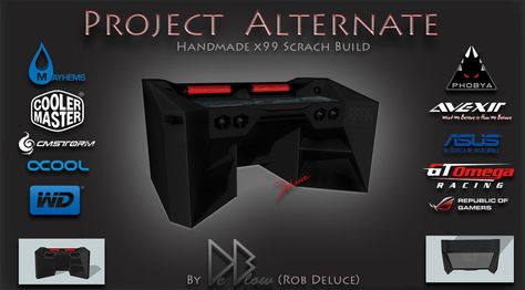 Gaming Desk Diy, Desk Pc Build, Custom Pc Desk, Desk Build, Infinity Table, Diy Computer Desk, Desk Pc, Joker Poster, Pc Build