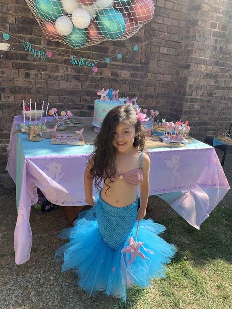 Mermaid Theme Dress, Mermaid Birthday Ideas, Mermaid Birthday Party Dress, Mermaid Dress For Kids, The Little Mermaid Costume, Mermaid Costume Kids, Mermaid Birthday Decorations, Mermaid Tutu, Little Mermaid Costume