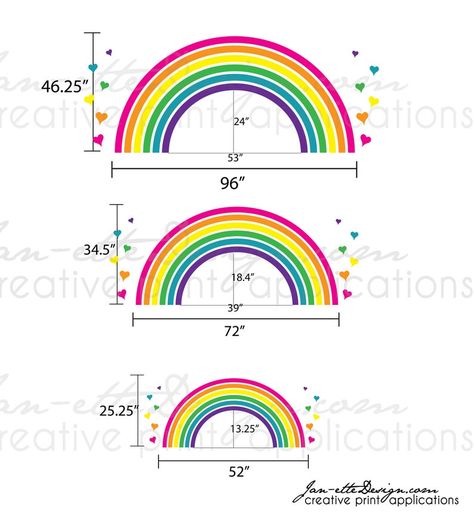 Rainbow Theme Bedroom, Dinosaur Bedroom Wall, Rainbow Themed Bedroom, Rainbow Wall Mural, Rainbow Bedroom, Dinosaur Wall Decals, Heart Wall Decal, Rainbow Wall Decal, Theme Bedroom