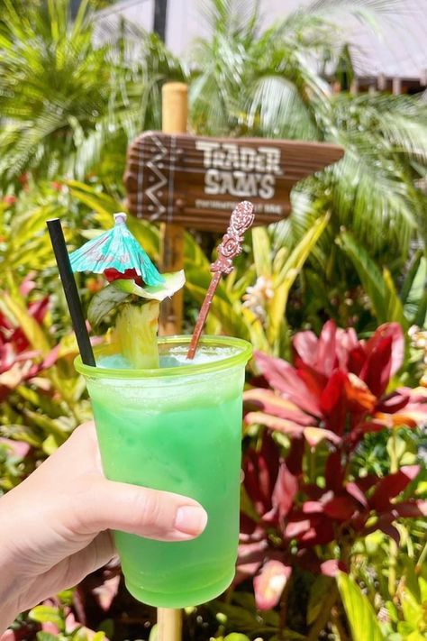 Check Out This Secret Menu KaBLUEie Drink From Disneyland Disney Inspired Drinks Cocktails, Disney World Drinks, Disneyland Secret Menu Items, Disneyland Drinks, Apple Cider Vinegar Drink Recipes, Disney Inspired Cocktails, Seafoam Green Color, Disney Drinks, Drink List