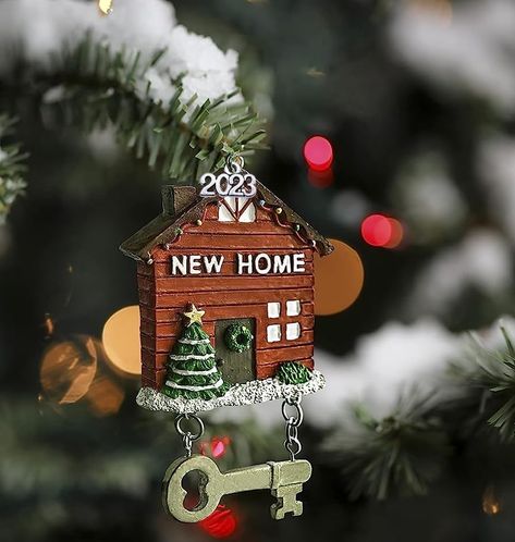 2023 New Home Key Ornament, Hand Painted Home Keepsake Christmas Tree Ornament Year Dated First Home Gifts Resin New Home Owners New House Moving in Together First Home Key Ornament (Houses) : Amazon.ca: Home First Home Key, Key Ornament, New Home Owners, House Moving, First Home Gifts, Sewing Furniture, Ornament Diy, Moving In Together, Home Goods Decor