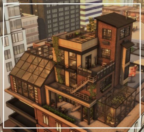 My Will To Live, Lotes The Sims 4, San Myshuno, Will To Live, Industrial Apartment, Sims 4 House Plans, Sims 4 House Building, Sims 4 House Design, Casas The Sims 4