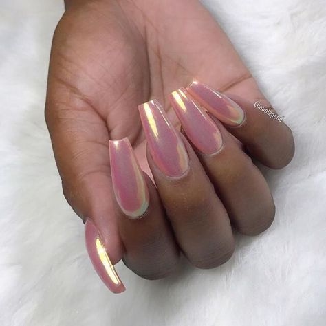 Nails Grunge, Shiny Nails Designs, Pink Chrome Nails, Grunge Nails, Her Nails, Ear Cleaning, Luxury Nails, Pretty Acrylic Nails, Dope Nails