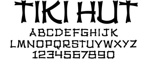 a314a7f67bdc192ddf8d80e42a2a10ee.gif (585×238) Simple Tiki Design, Hawaiian Lettering Fonts, Tiki Cricut Ideas, Tiki Lettering, Tropical Lettering, Hawaiian Font, Tiki Font, Tiki Font Alphabet, Tiki Bar Branding