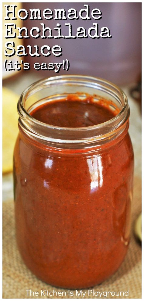 Homemade Enchilada Sauce Recipe, Enchilada Sauce Easy, Sauce Spaghetti, Chili Relleno, Recipes With Enchilada Sauce, Easy Enchiladas, Homemade Enchilada Sauce, Homemade Enchiladas, Red Enchilada Sauce