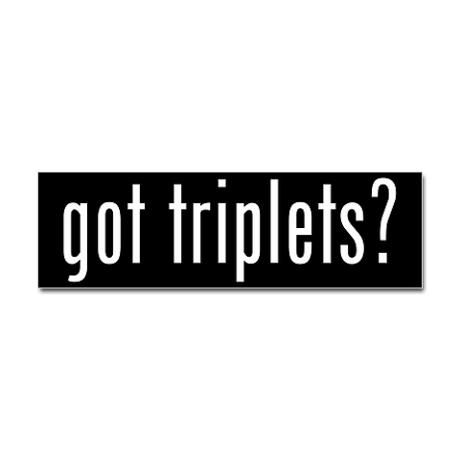 Got Triplets? Triplet Aesthetic, Triplets Aesthetic, Triplets Nursery, Triplet Quotes, Triple Trouble, Greek Crafts, Three Amigos, Mommy Loves You, Triplet Babies