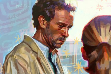 tie!!!!!! #housemd House Md Funny, House And Wilson, Doctor Shows, Gregory House, House Md, Dr House, Figure Drawing Reference, Cool Artwork, Art Style