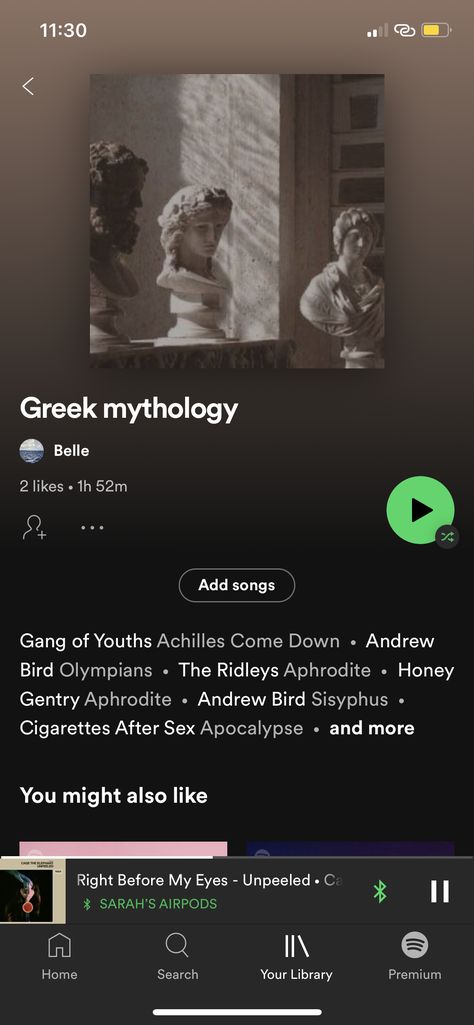 Greek Mythology Playlist, Academia Playlist, Media Recommendations, Dark Academia Playlist, Spotify Playlist Names, Spotify Ideas, Andrew Bird, Playlist Names, Playlist Ideas