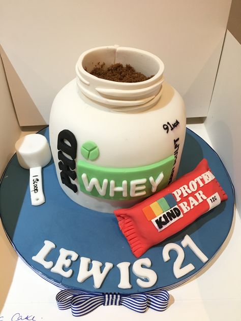 Body building diet whey birthday cake Gym Inspired Cakes For Men, Gym Inspired Cake, Body Builder Cake, Fitness Cake, Building Cake, Gym Cake, 20 Birthday Cake, Bodybuilding Diet, Cakes For Men