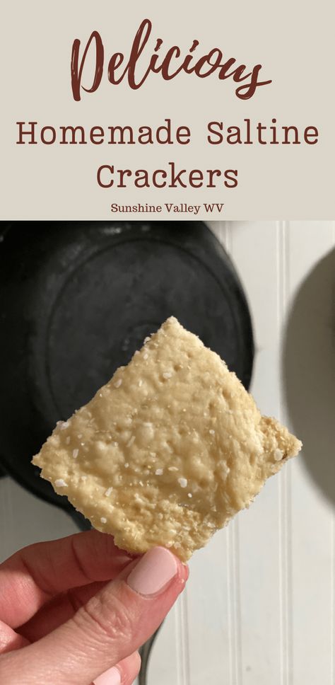 It’s soup season, and that calls for some delicious homemade saltine crackers! How To Make Saltine Crackers, Homemade Saltine Cracker Recipes, Saltine Cracker Recipes Homemade, Diy Saltine Cracker Recipes, Quick Cracker Recipe, Easy Homemade Cracker Recipe, Sourdough Saltine Crackers, Crackers Recipe Homemade, Diy Crackers Recipe