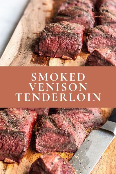 Everyone knows that the tenderloin is the best cut of venison meat! And this smoked venison recipe brings together all of the best flavors to make this piece of meat shine. I marinate it in my All-Purpose Marinade, which gives it a fresh, citrus taste. It pairs so perfectly with the kiss of smoke from the wood pellet grill. #venison #venisonrecipes #deermeat #wildgame Deer Tenderloin Recipes, Deer Backstrap Recipes, Venison Tenderloin Recipes, Venison Backstrap Recipes, Smoked Venison, Backstrap Recipes, Venison Tenderloin, Elk Recipes, Venison Meat