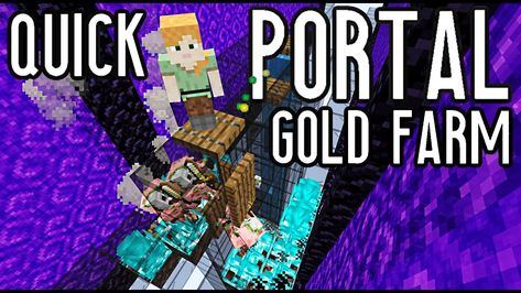 Quick AFK Portal Gold/XP Farm [simple] | 1.16-1.16.3 Minecraft Gaming Minecraft, Minecraft Videos, Farm Eggs, Like And Share, Minecraft, Portal, Gaming, Gold