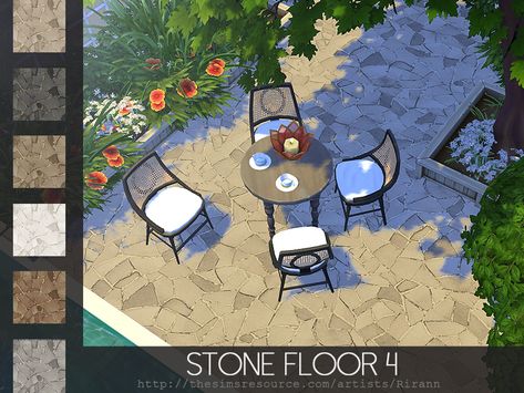 Stone Floor, Play Sims, Sims Building, Sims Community, Electronic Art, Sims House, Sims 4 Cc, Stone Flooring, Maxis Match