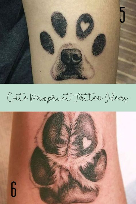 Dogs and cats are better than humansHere are 33 pawprint tattoo ideas to celebrate your best furry friend and all the love you have for them Nose Print Tattoo Dog, Pawprint Tattoo Ideas, Puppy Tattoo Ideas, Dog Paw Tattoos For Women, Tattoos For Dogs That Passed, Paw Print Tattoo Ideas, Paw Tattoo Ideas, Paw Print Tattoo Dog, Dog Paw Print Tattoo