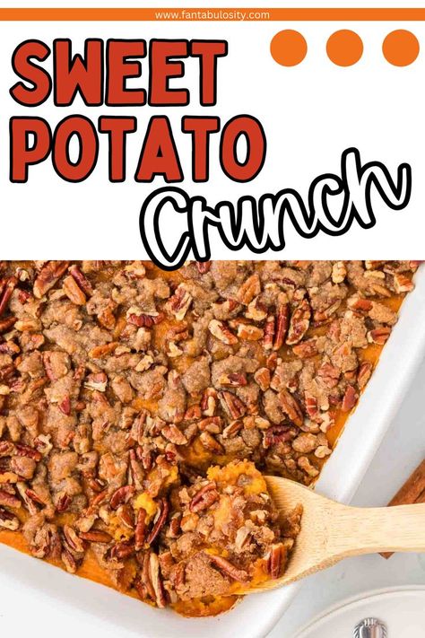 Pecan Praline Topping, Sweet Potato Crunch, Easy Sweet Potato Casserole, Whipped Sweet Potatoes, Canned Yams, Sweet Potato Pecan, Sweet Potato Casserole Easy, Easy Sweet Potato, Crunch Recipe