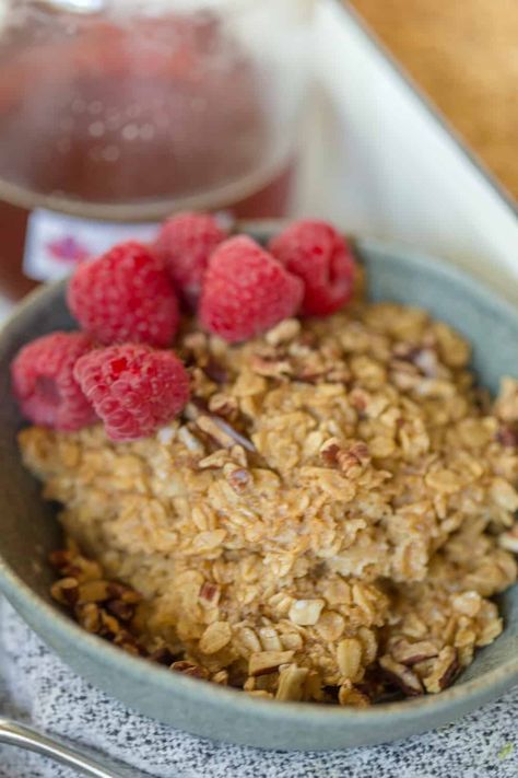 Cajun Sausage And Rice Skillet, Brown Sugar Baked Oatmeal, Cajun Sausage And Rice, Maple Brown Sugar Oatmeal, Sausage And Rice, Brown Sugar Oatmeal, Cajun Sausage, Winter Breakfast, Maple Brown