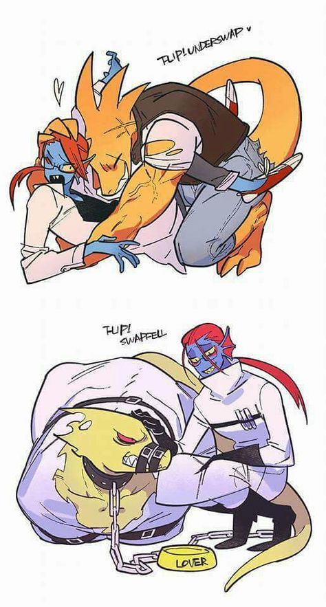 O lado bom o outro e já não é mais Underswap Undyne And Alphys, Underswap Alphys, Undertale Love, Oc Pokemon, Undertale Comic Funny, Anime Undertale, Undertale Ships, Undertale Funny, Undertale Cute