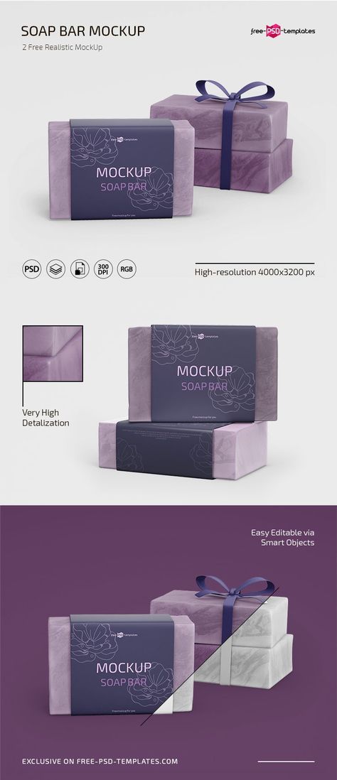 Soap Labels Template, Paper Soap, Package Mockup, Mockup Template Free, Create Labels, Soap Labels, Soap Packaging, Psd Template Free, Packaging Mockup