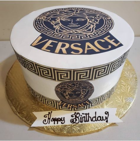 Versace Cake, Chanel Cupcakes, 50th Cake, Adult Birthday Cakes, Beautiful Birthday Cakes, Cakes For Women, Cakes For Men, Cool Birthday Cakes, Edible Cake