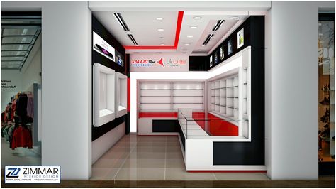 Mobile Shop Design Interior 3d, Electronics Store Design, Mobile Accessories Shop, Store Display Design, Mobile Shop Design, Shop Counter Design, Desk Modern Design, Pharmacy Decor, Store Shelves Design