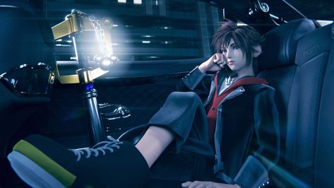 Kingdom Hearts Banner, Kingdom Hearts Crossover, Kingdom Hearts Games, Riku Kingdom Hearts, Kingdom Hearts Characters, Kingdom Hearts Fanart, Final Fantasy Collection, Sora Kingdom Hearts, Kingdom Hearts Art