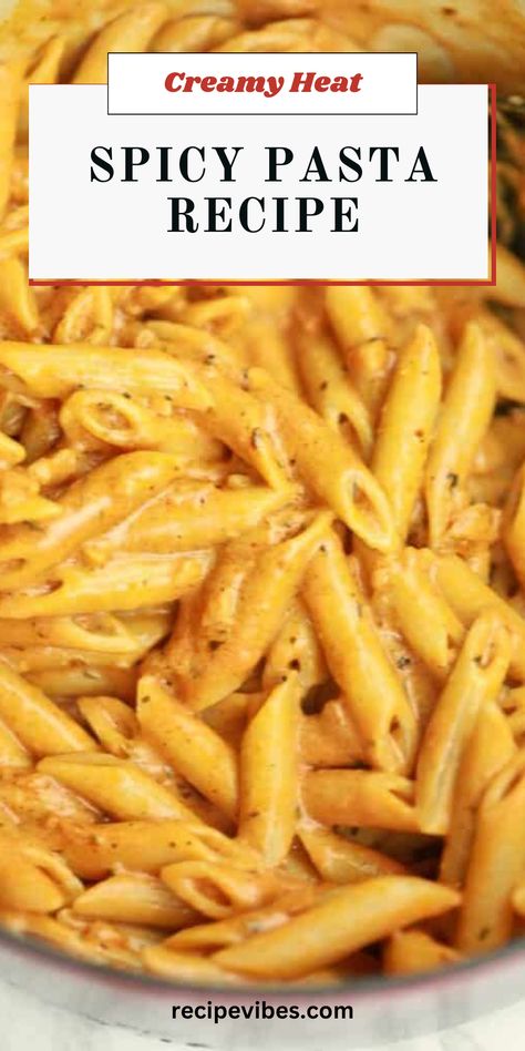 Ready to spice up your dinner routine? This creamy spicy pasta recipe is the perfect blend of comfort and flavor! Quick to make and bursting with deliciousness, it's a versatile dish that pairs perfectly with your favorite protein. Let's get cooking in less than 30 minutes! Homemade Spicy Pasta Sauce, Spicy White Sauce Pasta, Spicy Pasta Recipe, Spicy Pasta Sauce Recipes, Spicy Sun Dried Tomato Pasta, Spicy Penne Pasta, Cheesy Pasta Sauce, Spicy Pasta Sauce, Saucy Pasta