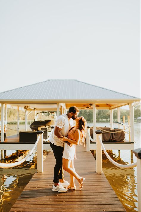 Boat Dock Proposal, Water Proposal, Dock Proposal, Proposal Outfit, Sunset Proposal, Outfit Engagement, Proposal Inspiration, Radiant Engagement Ring, Engagement Ring Radiant