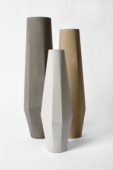 Concrete Vase, Concrete Vases, Keramik Design, Wooden Vase, Calla Lilies, Wall Vase, Antique Vase, Concrete Design, Design Del Prodotto