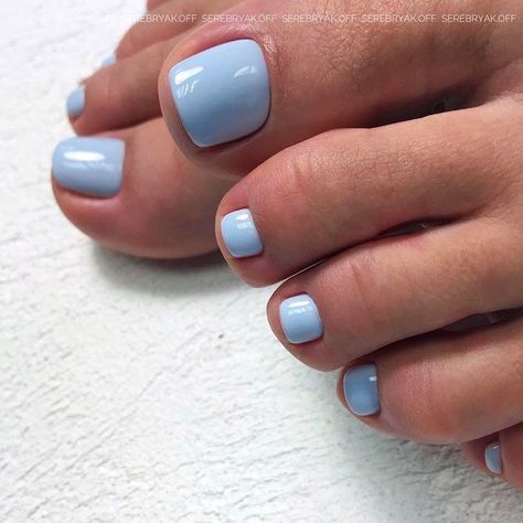 Toe Nail Colors, Blue Toe Nails, Easy Halloween Nails Design, Halloween Nails Easy, Pedicure Colors, Gel Toe Nails, Toe Nail Color, Pretty Toe Nails, Summer Toe Nails