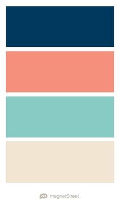 Navy, Coral, Custom Teal, and Champagne Wedding Color Palette - custom color palette created at MagnetStreet.com Peach Wedding Colors, Custom Refrigerator, Teal Coral, Coral Wedding, Peach Wedding, Wedding Color Palette, Burgundy Wedding, Wedding Color, Carlisle