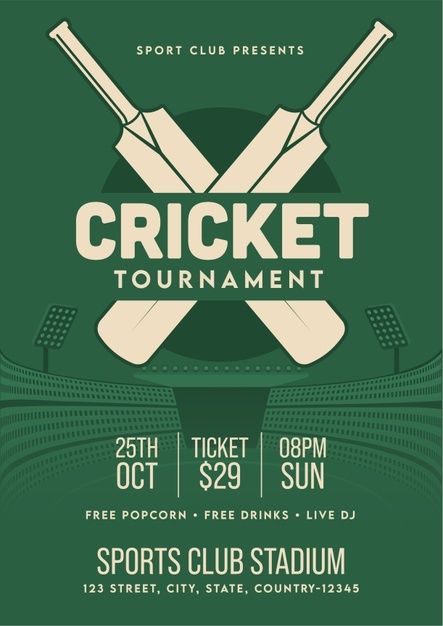 Cricket Party, Homophones Worksheets, Travel Brochure Design, Cricket Tournament, Certificate Layout, Cricket Poster, Poster Sport, Voucher Design, Pamphlet Design