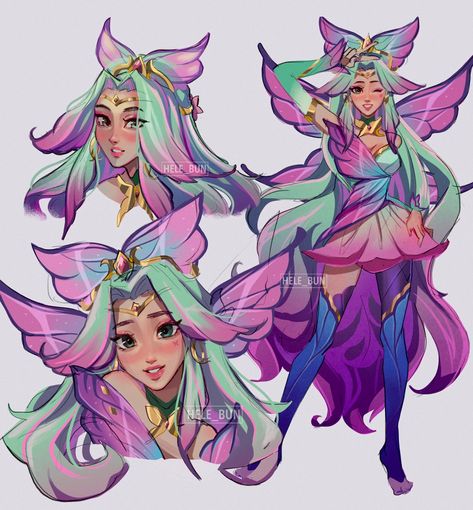 “Faerie Court Seraphine is everything 🧚‍♀️ #League_of_Legends #LeagueOfLegends #LeagueOfLegendsFanArt” Faerie Court, Good Illustration, Want To Draw, League Of Legends Characters, Lol League Of Legends, Character Design Animation, My Brain, Kawaii Art, Halloween Art