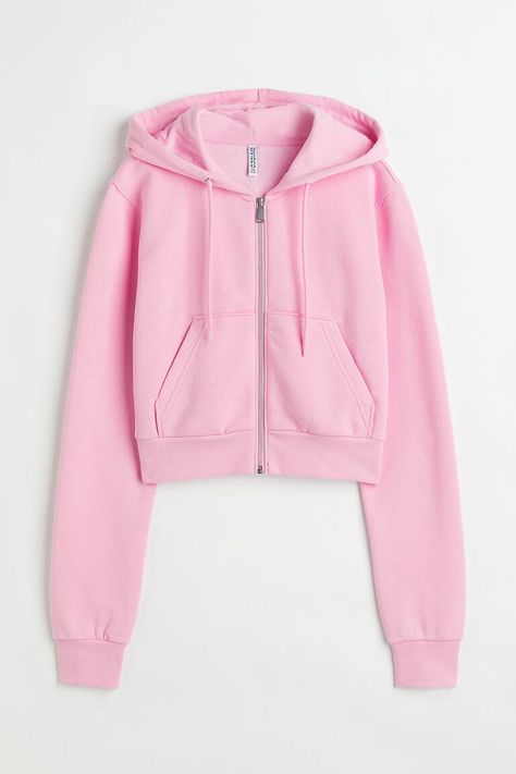 Crop zip up hoodie