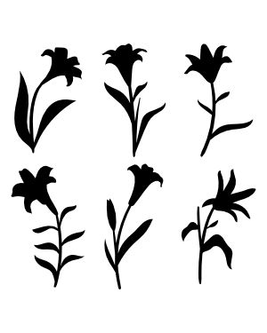 Lily Silhouette, Product Drawing, String Art Ideas, Silhouette Tattoos, Flower Silhouette, Easter Lily, Drawn Flowers, Mini Flowers, Flower Icons