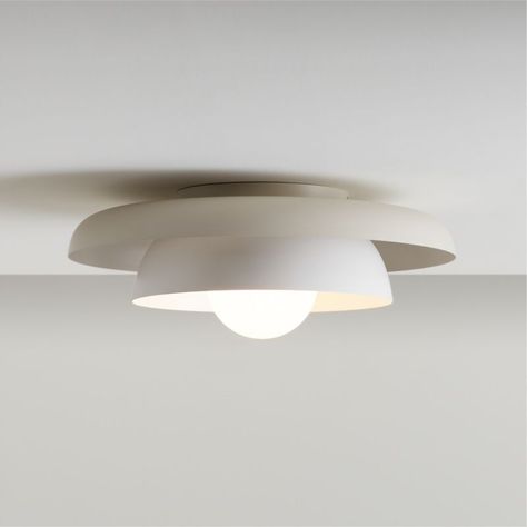 Nello White and Cream Metal Saucer 18" Kids Flush Mount Ceiling Light + Reviews | Crate & Kids Flushmount Hallway Lights, Kitchen Sink Ceiling Light, Mid Century Bathroom Light, Antique Flush Mount Ceiling Lights, Mcm Ceiling Light, Kids Room Lighting Ceiling, Laundry Room Ceiling Light, Flush Mount Kitchen Lighting, Kids Ceiling Lights