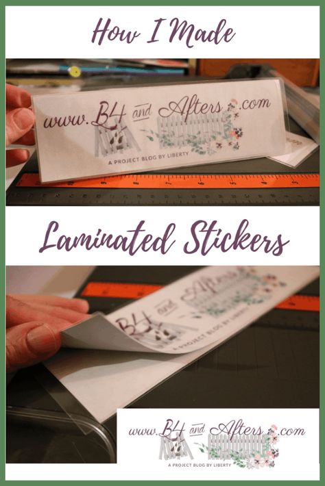 How to Make Laminated Stickers – B4 and Afters using sticker paper Laminating Crafts, Printable Sticker Paper, Just Hold Me, Beginner Crafts, Don't Waste Your Time, Mailing Labels, How To Make Stickers, Ribbon Crafts, Unique Crafts